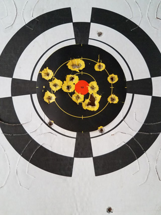 25 yard pistol target